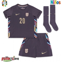 Camiseta Inglaterra Jarrod Bowen #20 Visitante Equipación para niños Eurocopa 2024 manga corta (+ pantalones cortos)
